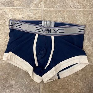 Evolve trunk boxer brief blue pouch size small